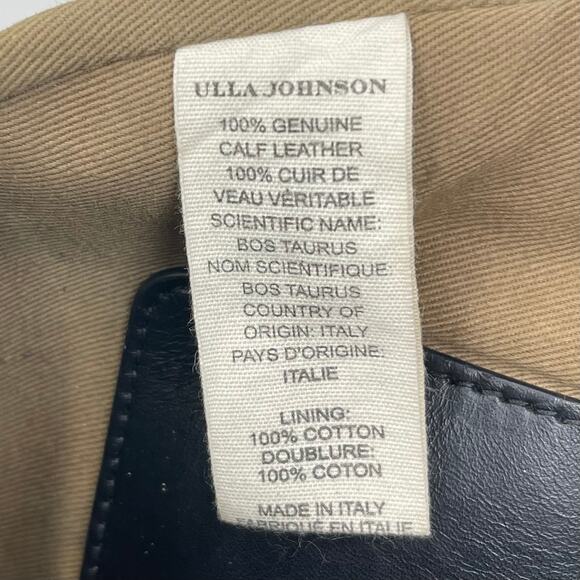 Ulla Johnson Hilma Leather Bucket Bag - Black - Top Handle - Crossbody - Picture 11 of 13